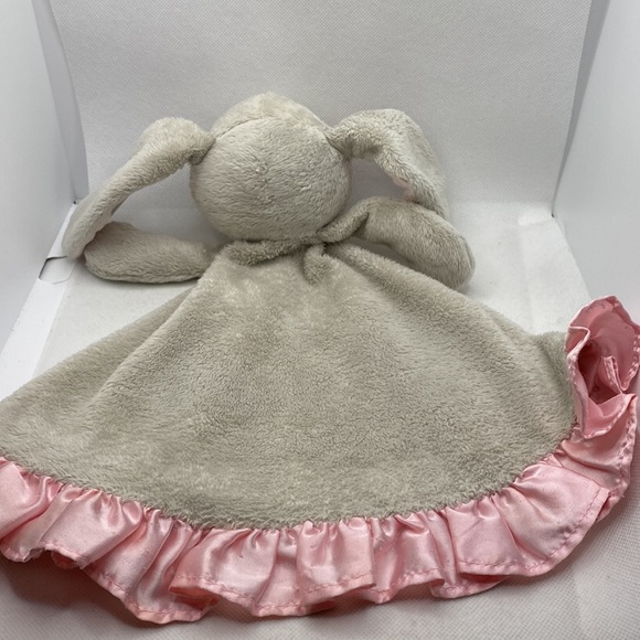Baby Ganz Brighton Mini Blankie Grey Bunny Lovey Snuggler Security Blanket - Picture 9 of 11